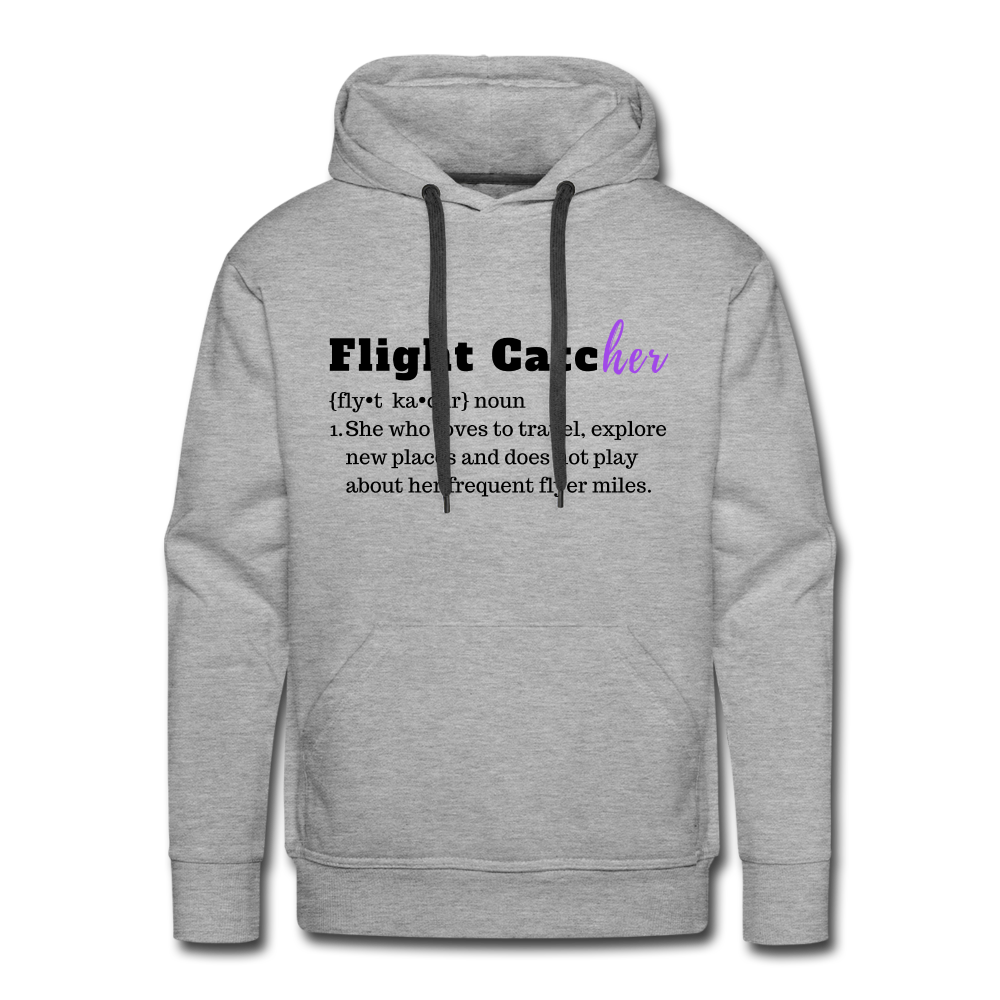 Flight Catcher Hoodie - heather grey